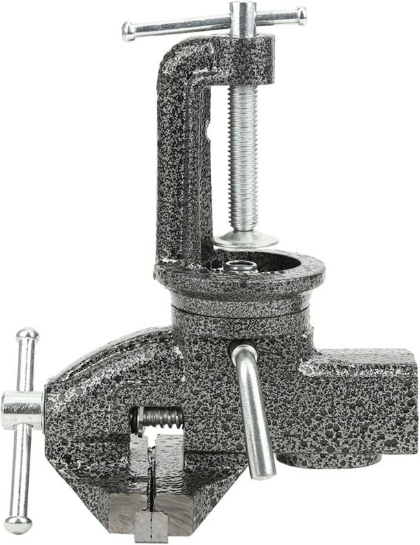 Zoternen - 65 mm 360 Grad Mini-Schraubstock aus Gusseisen, Klemme auf Schraubstock, Handwerkzeuge für Bohrmaschine, Werk...