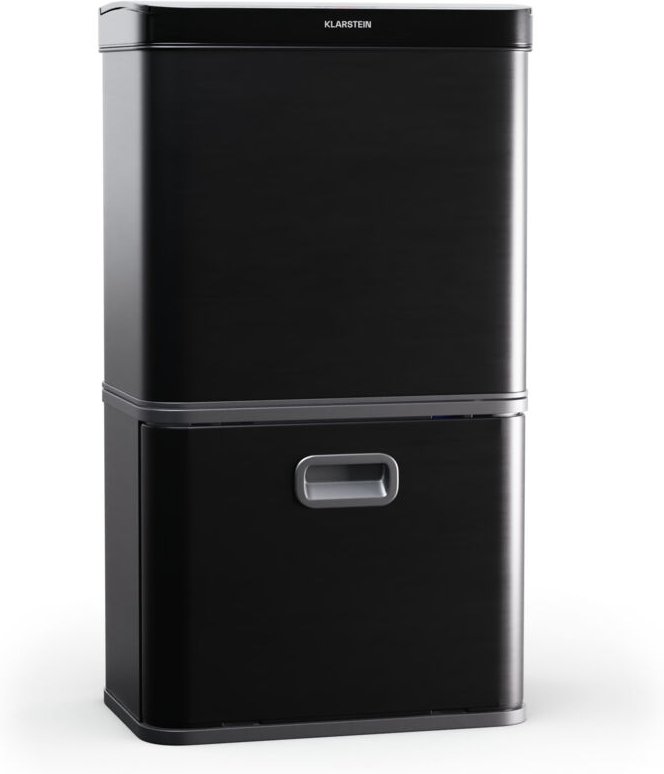 Klarstein - Touchless Sensor-Mülleimer - 56L Küchen-Abfalleimer mit Bewegungssensor, 3-in-1-Mülleimer, Trennsystem, Soft...