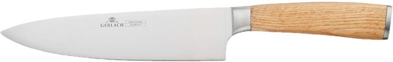 Gerlach G02-0320M-NSZL-01PP-S2S1-01 Chef's Kitchen 8" Natur-G02-0320M-NSZL-01PP-S2S1-01 Messer de, Edelstahl, Eiche