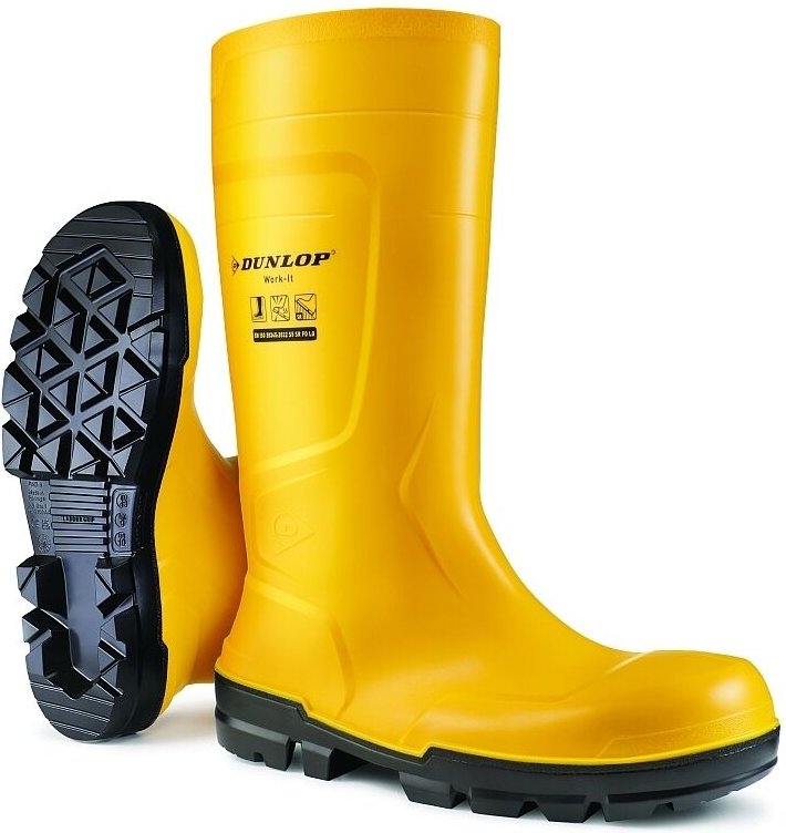 Coverguard - dunlop Sicherheits-Stiefel Work-It Full Safety Gr. 38 pvc gelb S5 sr, NB2JF01