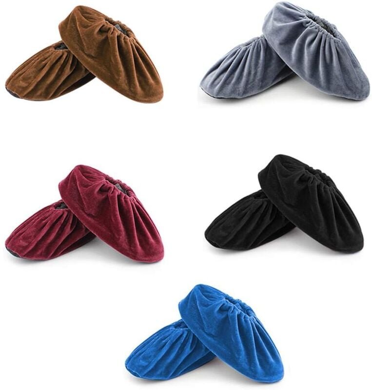 Bluedeer - 5 Paare Schuhüberzieher mehrweg, 5 Farbige Anti-Rutsch Überzieher Schuhe Schuhüberzieher Mehrweg, Staubfrei Ü...