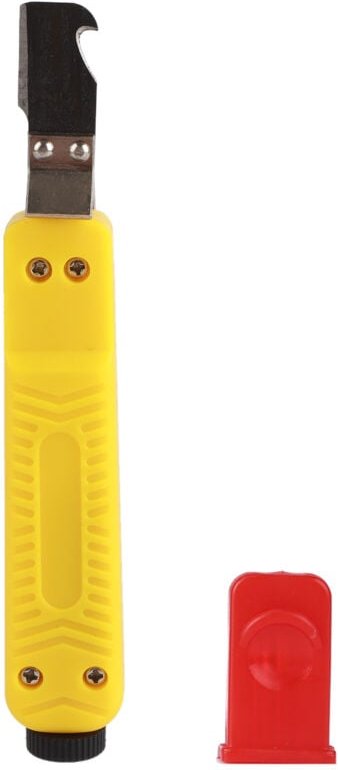 Zoternen Abisolierzange, Abisolierwerkzeug mit einstellbarer Schnitttiefe, gebogener Spieß für PVC-Gummikabel, Elektrike...