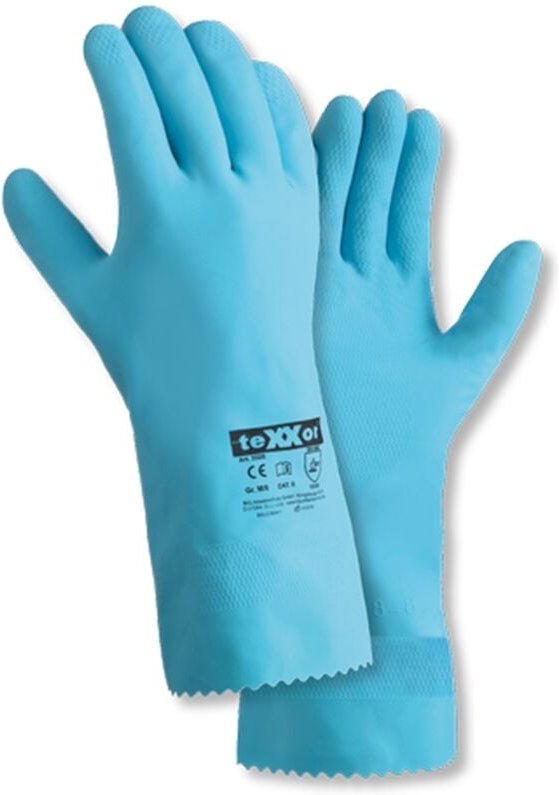 teXXor® Haushaltshandschuhe NATURLATEX, Blau