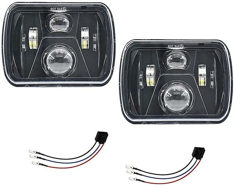 300 w 5 x 7 7 x 6 Zoll LED-Scheinwerfer mit Fernlicht und Abblendlicht für Xj Comanche Mj Yj H6054