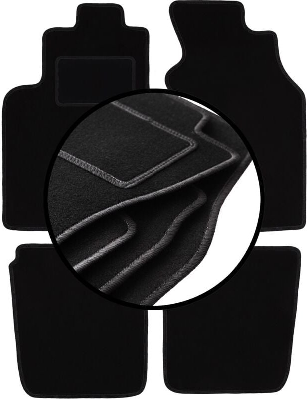 Komplettset Veloursmatten für: Mitsubishi Space Star Minivan (1999-2005)