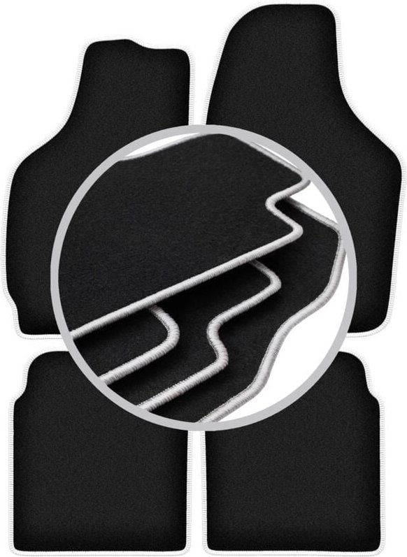 CARLUX-SILVER Autofußmatten für: Daewoo Tico Fließheck (1996-2001)