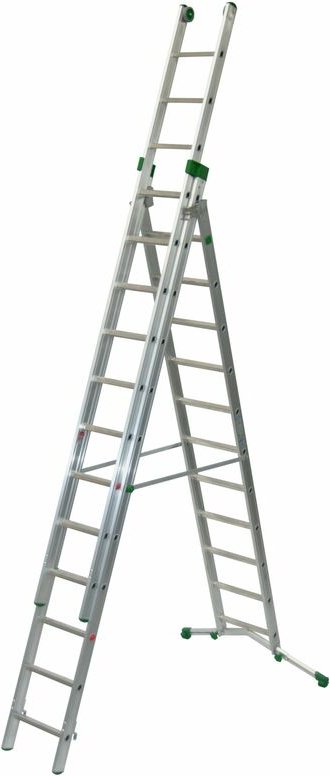 Thumbnail - Mehrzweckleiter 11+12+12 Sprossen - Max. Länge 4.20m - P380-3