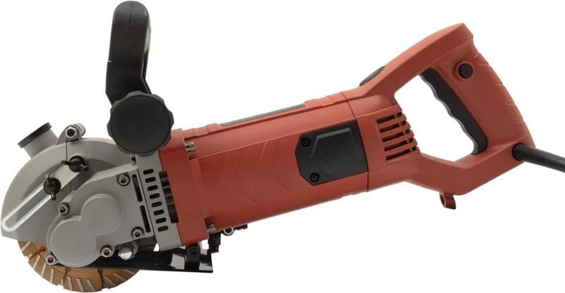 4800W Mauernutfräse, 6200rpm Elektrischewandrillenschneidemaschine Schlitzfräse Mauerfrase Wandfräse (Schnittbreiteneins...