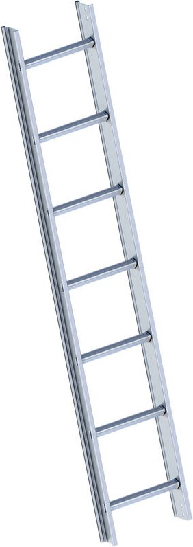 Layher 1051 Dachleiter aluminium 7 Sprossen