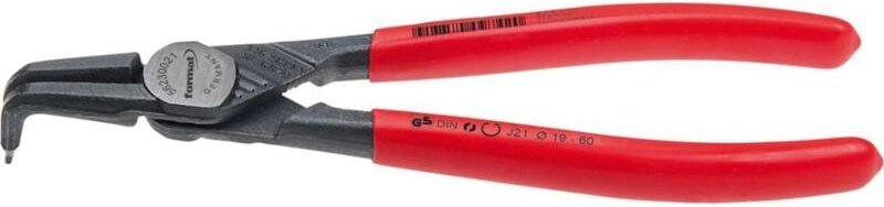 Thumbnail - Sicherungsringzange gebogen J01 125 mm Innen - Format