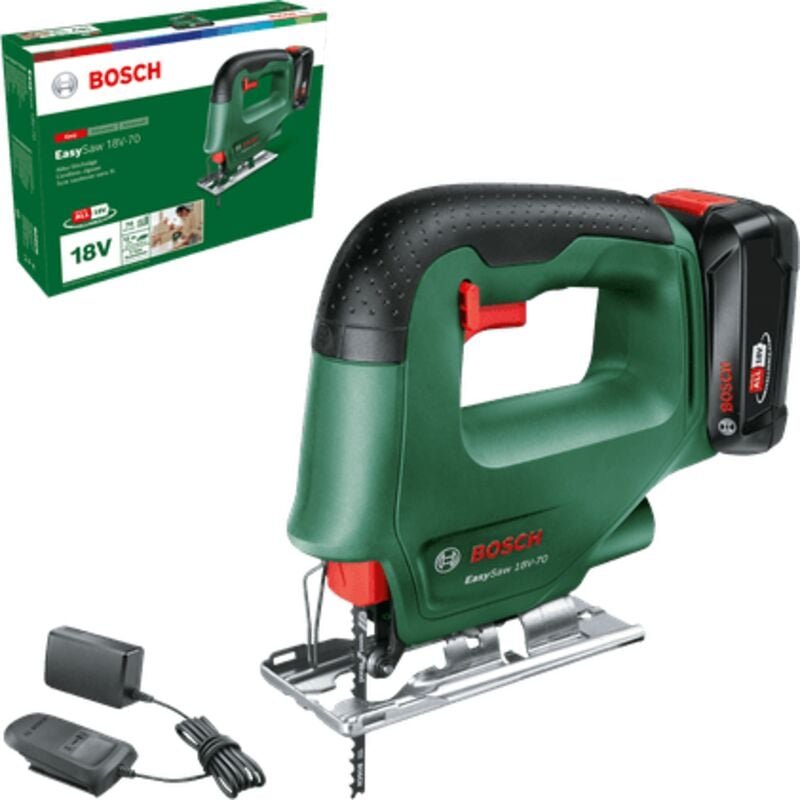 Thumbnail - Bosch DIY EasySaw 18V-70 Akku-Stichsäge Set(1x2AH) (0603012002)