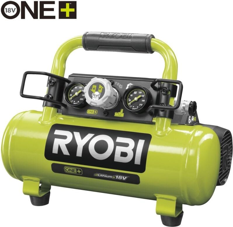 Ryobi - R18AC-0 Batterie-Luftkompressor 18V one+ 3,8 Liter 8,3 Bar (nur Gehäuse)