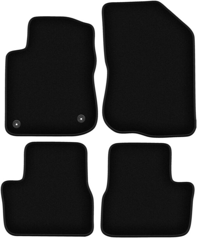 BASIC schwarze Veloursmatten für: Peugeot 208 I Schrägheck (2012-2019)
