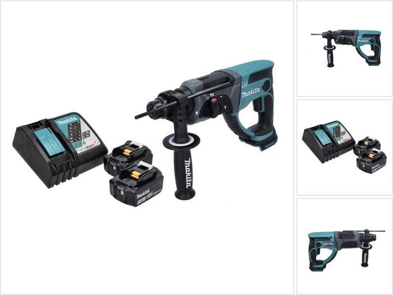 Dhr 202 rf Akku Kombihammer 18 v 2,0 j sds Plus + 2x Akku 3,0 Ah + Ladegerät - Makita