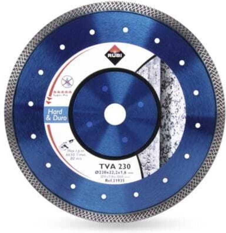 Rubi - Diamantscheibe für harte Materialien 230x22,2x1,6mm - turbo viper TVA-230 superpro