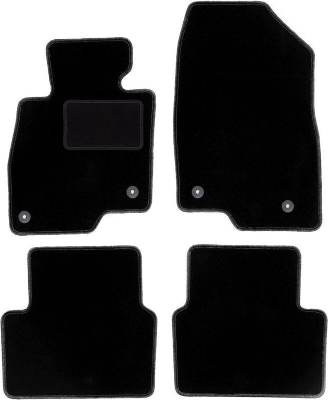 Schwarze Veloursmatten für: Mazda 3 III (BM) Fließheck, Limousine (2013-)