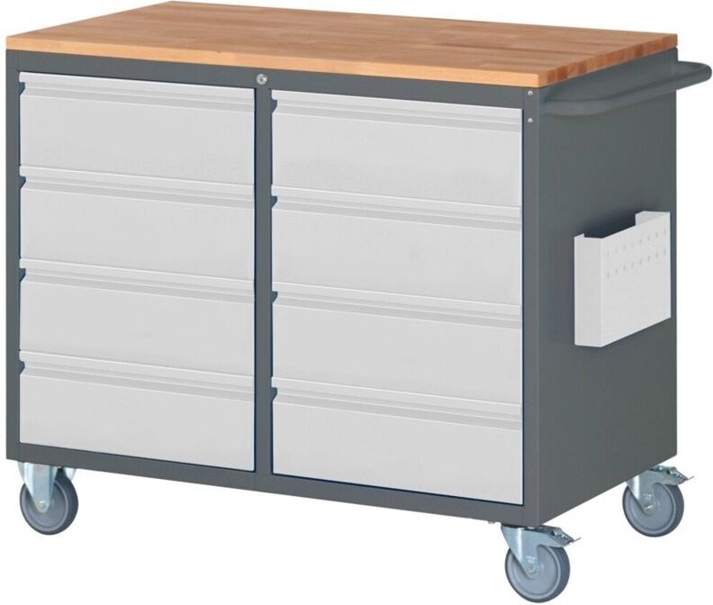 Montagewagen Premium mit 8 Schubladen BxTxH 1145x650x975 mm - Stier