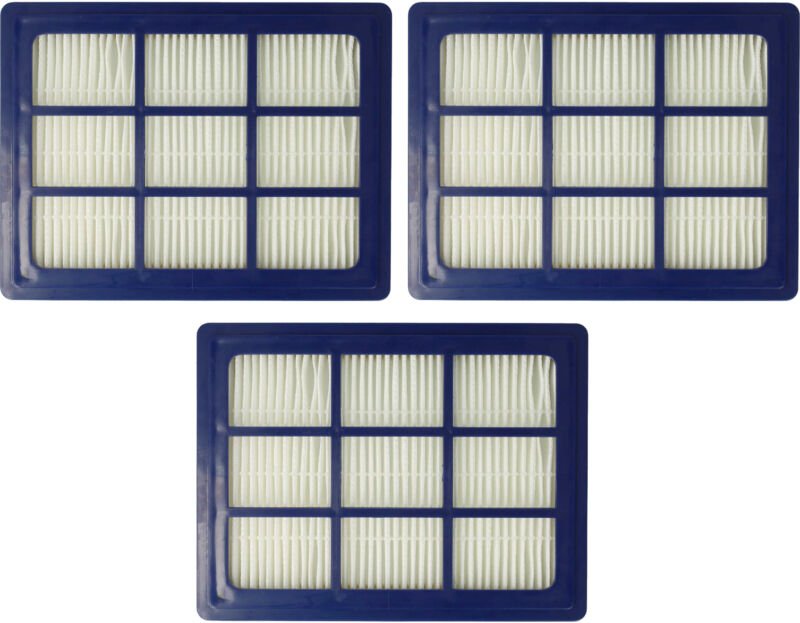 vhbw Filterset 3x Staubsaugerfilter Ersatz für Nilfisk 147 0432 500 für Staubsauger - HEPA Filter Allergiefilter