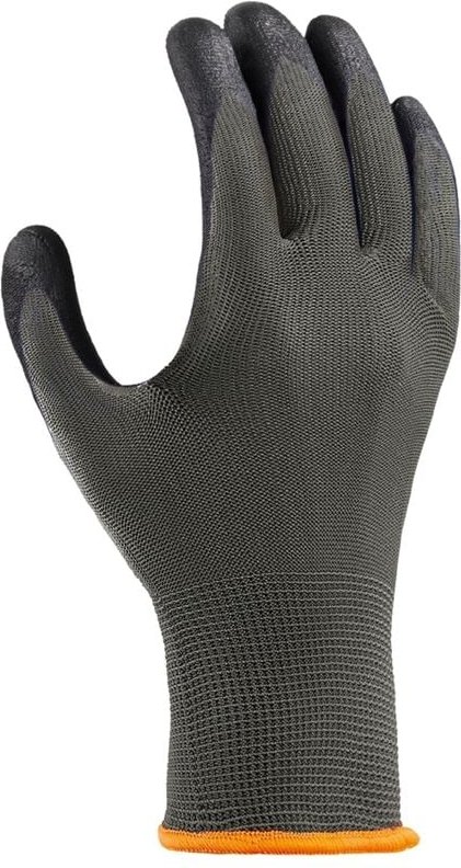 teXXor® Polyester-Strickhandschuhe POLYURETHAN BESCHICHTET, Grau/Grau