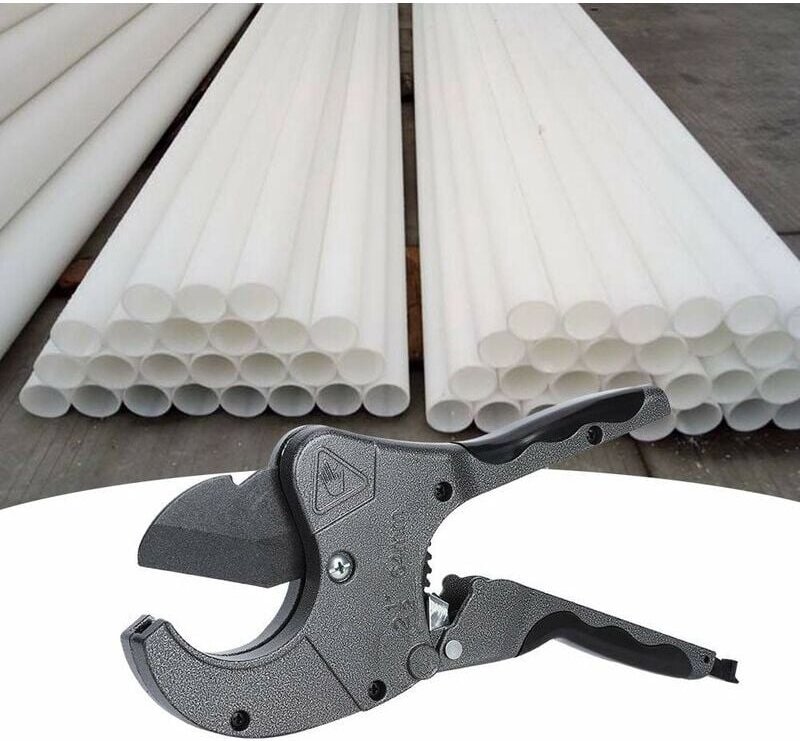 Thumbnail - Robuster PVC-Rohrschneider, Schneidwerkzeug mit Griffverriegelung, Rohrschneider für 20–63 mm PE-PPR-Rohre