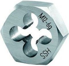 Schneideisen Sechskant hss DIN382 M8 Format