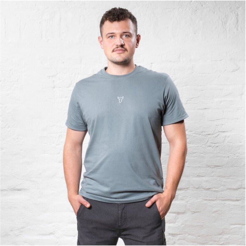 Thumbnail - STIER T-Shirt embro essential organic cotton XXL sedona sage