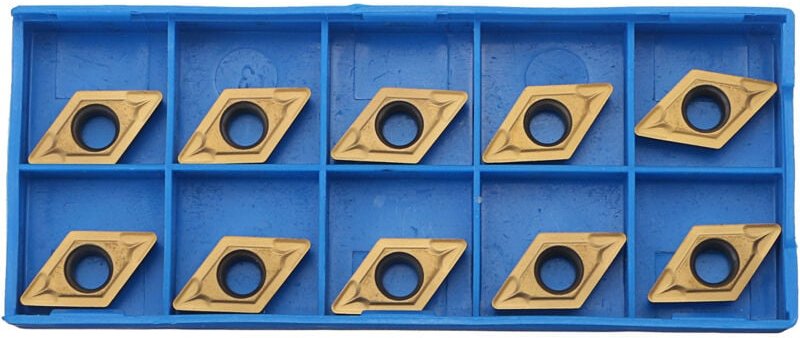 Thumbnail - 10pcs Lames Inserts Rotatifs Forme Losange cnc Cutters en Carbure DCMT11T308 DCMT32.51 Outil Tournage Filtage pour Finit...