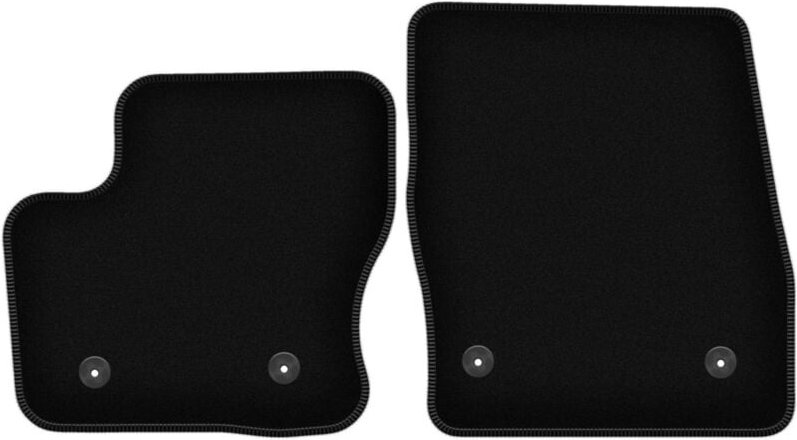 BASIC schwarze Veloursmatten für: Ford Transit Connect FL Kastenwagen (2017-)