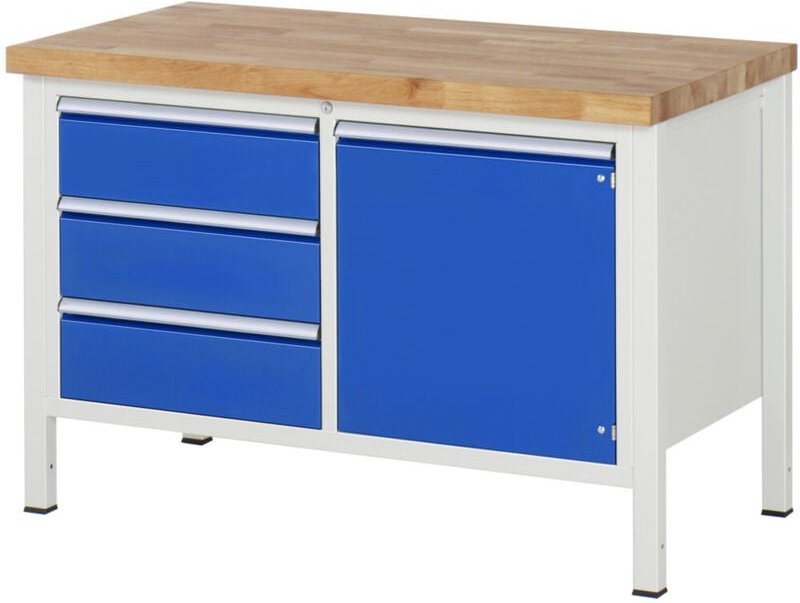 Thumbnail - Werkbank Modell 8468, b 1250 x t 700 x h 840mm - RAU