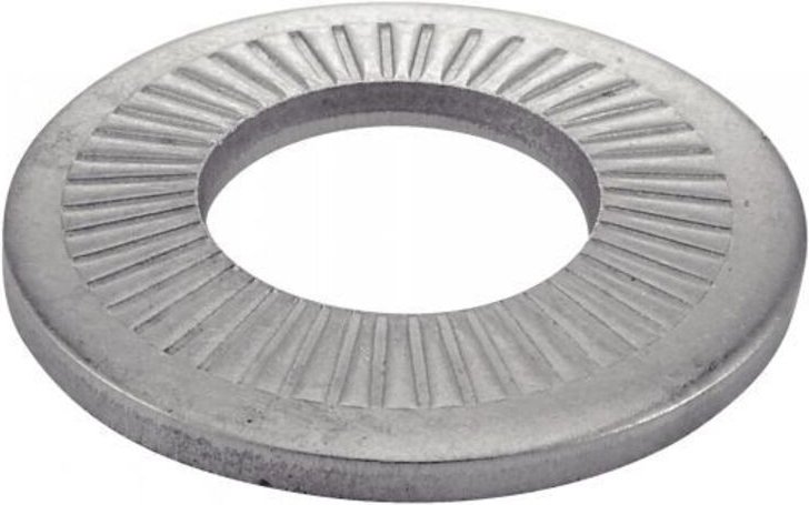 Gewindering mit gerillter konischer Form, mittlere Serie – Edelstahl A2 Ø6 mm – 200 Stück in der Box