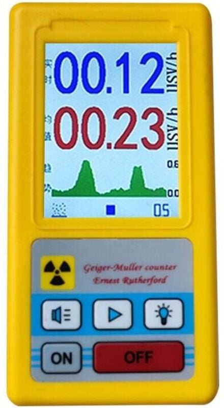Multifunktionaler tragbarer Geigerzähler, Detektor für Kernstrahlung, persönliches Dosimeter, Marmordetektoren, Beta-Gam...