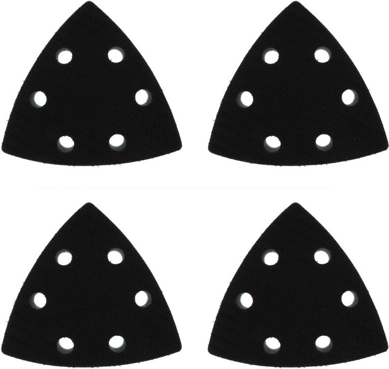 Stück 90 x 90 mm Dreieck-Polierpads für Schleifmaschinen, 6-Loch-Dreieck-Polierpads aus weichem Schwamm, passend für all...