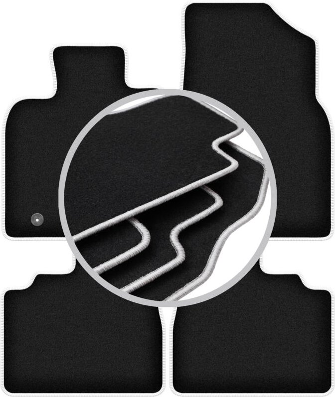 CARLUX-SILVER Autofußmatten für: Toyota Camry IX Limousine (2017-)