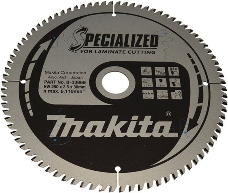 Sägeblatt specialized 250x30x84Z - Makita