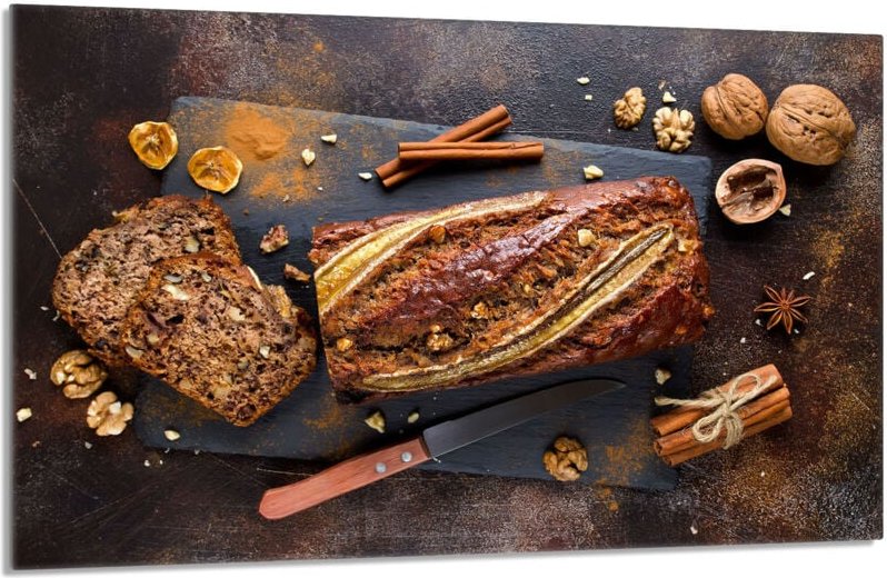 Glasschutzplatte für den Herd 80x52 Brot