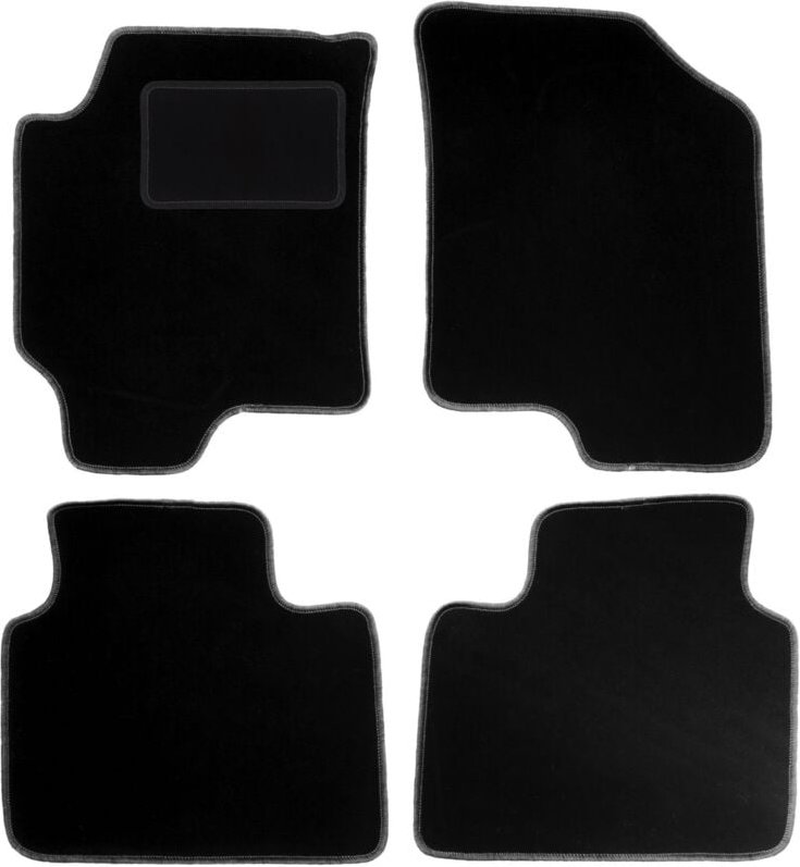 Schwarze Velours-Fußmatten für: Hyundai Elantra III Limousine (2000-2006)