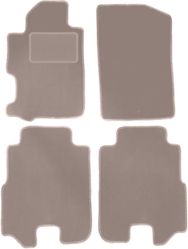 Beige Velours-Fußmatten für: Honda FR-V Minivan (2004-2009)