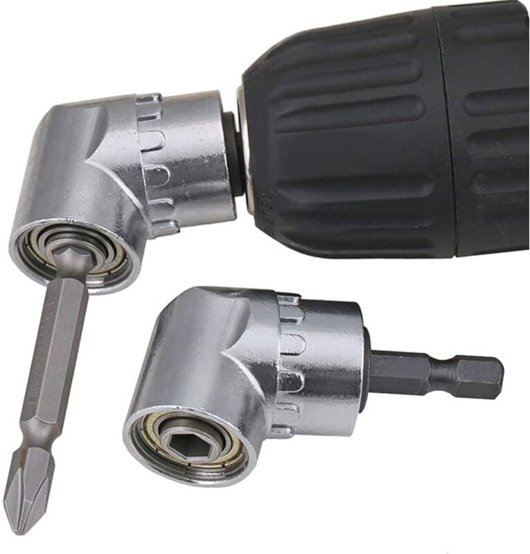 Schraubendreher-Adapterhalter, 105 Grad rechtwinkliger Bohrer-Treiber und Schraubendreher-Adapter, Winkelantrieb für 1/4...