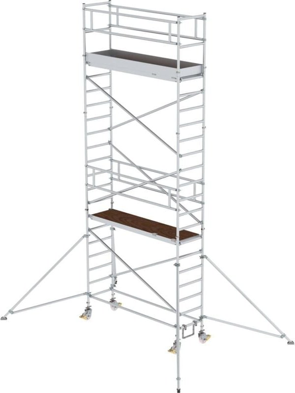 Rollgerüst 0,75 x 2,45 m mit Ausleger Plattformhöhe 5,35 m - 155546 - Günzburger Steigtechnik