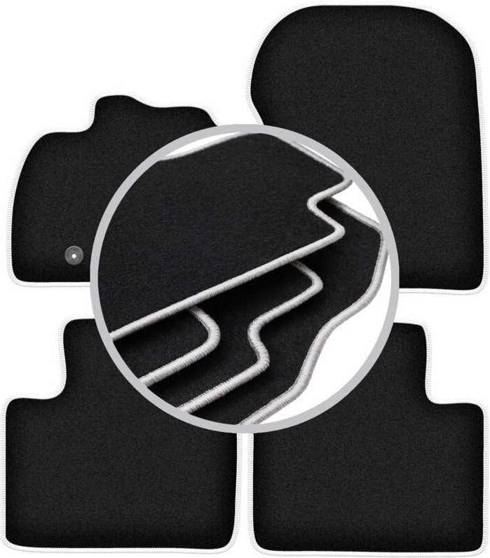 CARLUX-SILVER Autofußmatten für: Renault Zoe Fließheck (2013-)