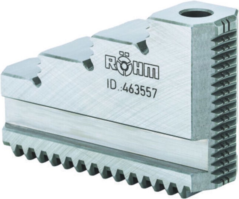 Röhm Einteilige Backe EB, Größe 160, 3-Backensatz, gehärtet - 094000