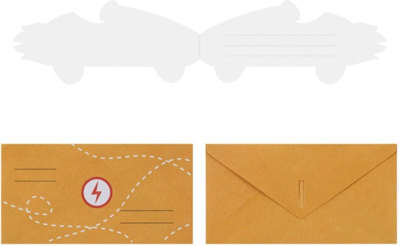 Autoeinladungen, Mix (1 Packung / 6 Stück)