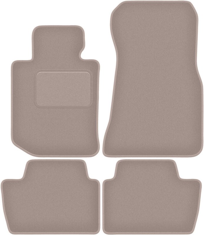 Beige Velours-Fußmatten für: BMW 4 G23 Cabrio (2021-2022)
