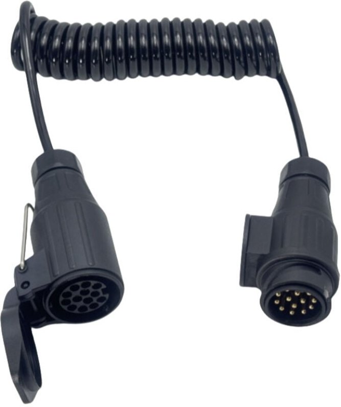 13-polige auf 13-polige Anhänger-Verlängerungsbuchse, 13-13-poliges Stecker-Buchsen-Anhänger-Verlängerungsfederkabel, 3 ...