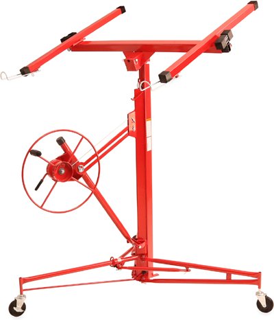 Plattenheber für Innenausbau und Trockenbau xxl (217 - 460 cm Arbeitshöhe, 68 kg Traglast, max. 290 cm Lastarmbreite, hö...