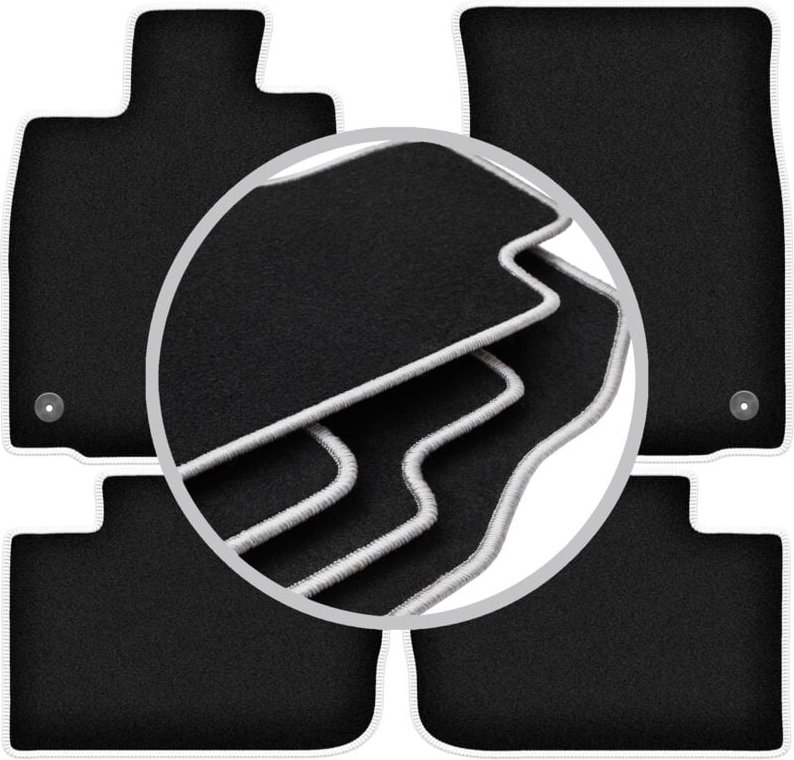 CARLUX-SILVER Autofußmatten für: Lexus IS III Limousine (2013-)