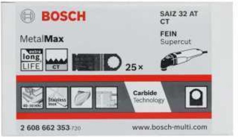 1x Carbide Tauchsägeblatt saiz 32 at Metal 40 x 32 mm - 2608662353 - Bosch