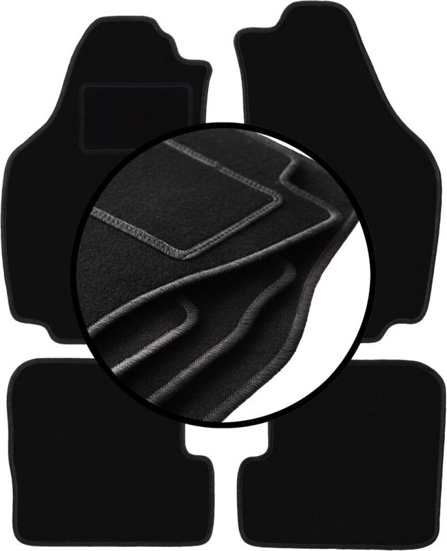 Kompletter Satz Veloursmatten für: Lancia Ypsilon II Fließheck (2003-2011)