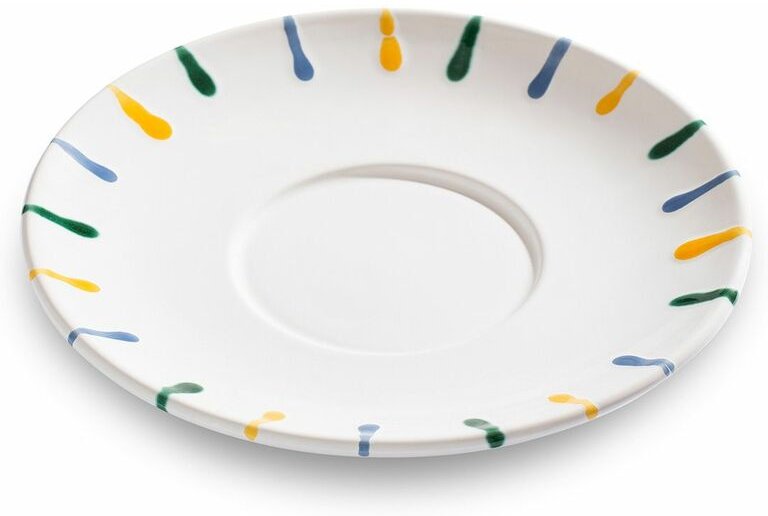 Gmundner Keramik - Buntgeflammt, Unterteller Teetasse Maxima (Ø18cm)