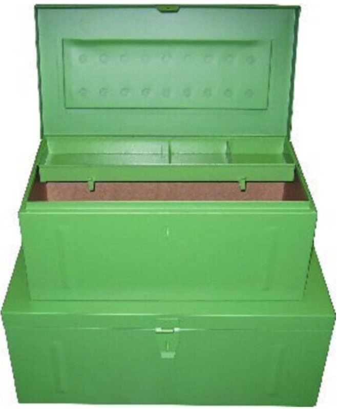 FP - Stahlblechkoffer grün 830x440x340mm (h)
